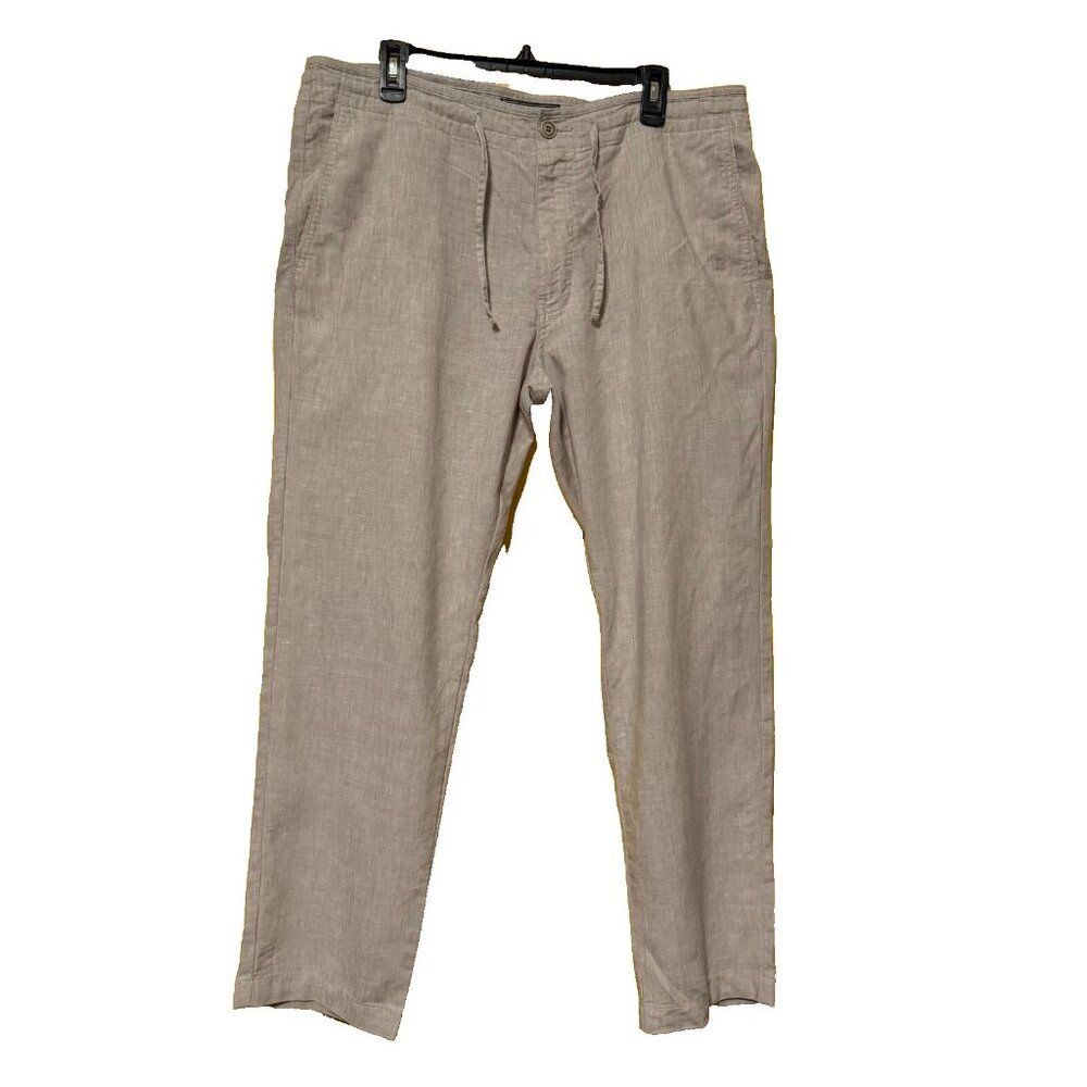 J.S. A. Bank Pants Reserve Linen (72%) Blend Luxury SZ‎ *36 x 20 Tailored Fit